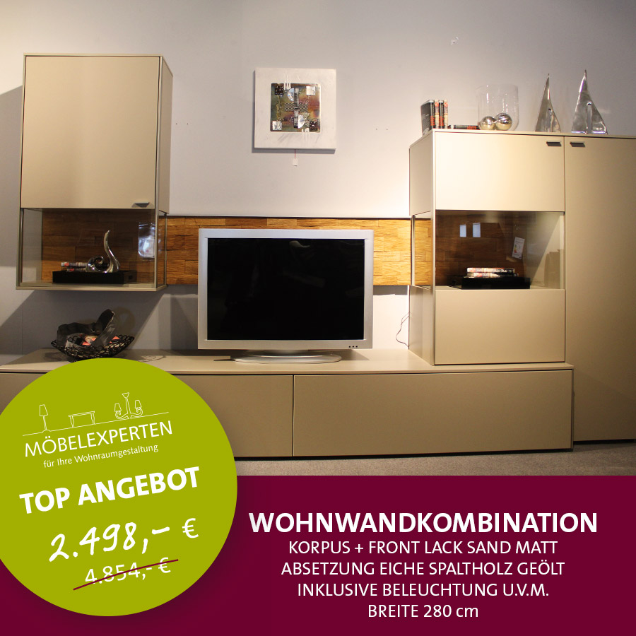 Wohnwandkombination Ausstellungsstück