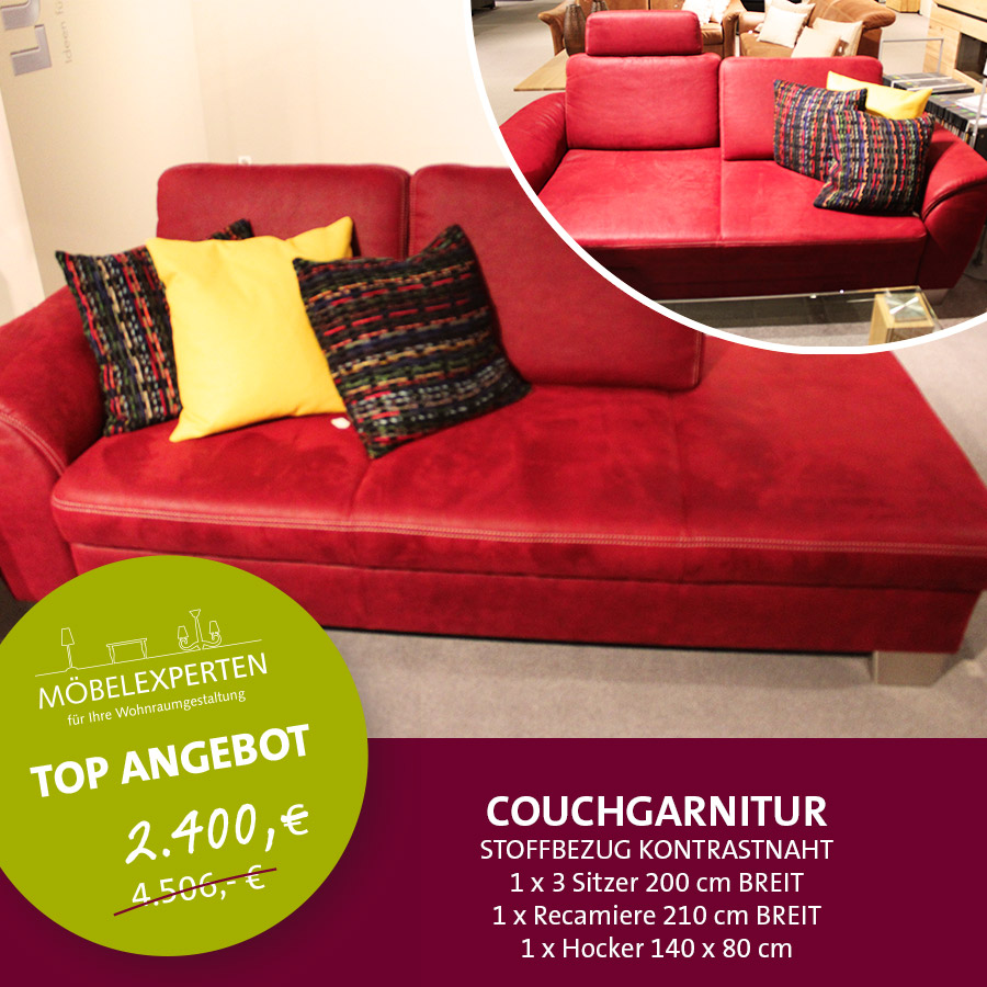 Couchgarnitur Ausstellungsstück