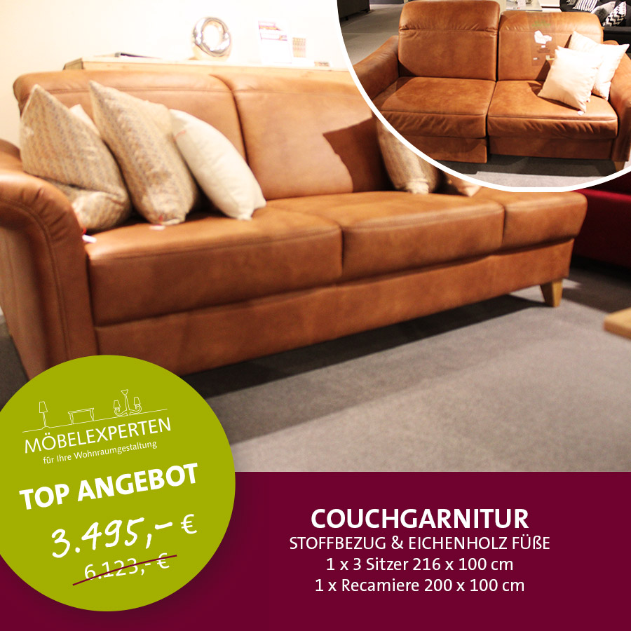 Couchgarnitur Ausstellungsstück