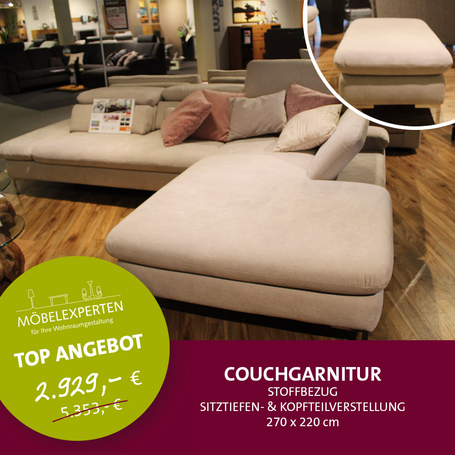 Couchgarnitur Ausstellungsstück